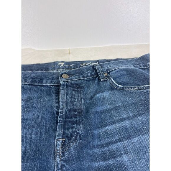 7 For All Mankind Men’s Straight Jeans Size 40/32 Denim 100% Cotton 5 Pocket - Picture 3 of 10